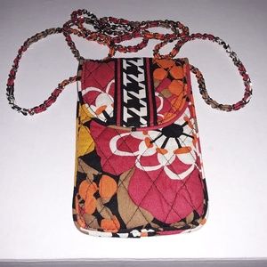 Vera Bradley quilted slim crossbody/phone case